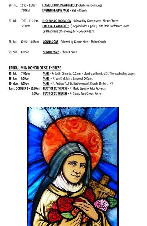 OLMC National Shrine Calendar.